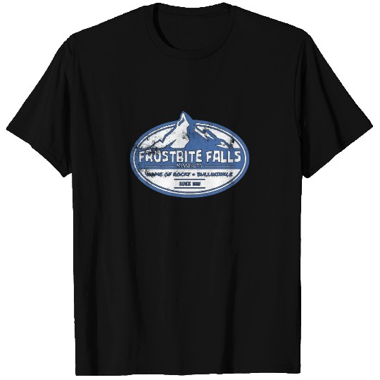Frostbite Falls, distressed - Rocky And Bullwinkle - T-Shirt