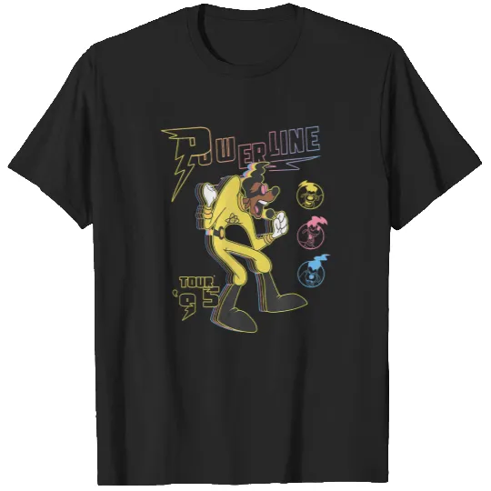 Disneys A Goofy Movie Powerline Tour 95 Retro Neon T-Shirts