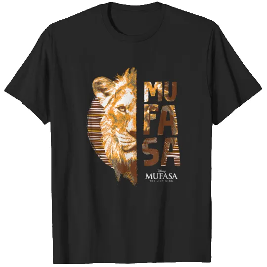 Disneyss Mufasa The Lion King Movie Faces And Name Sun Art T-Shirts