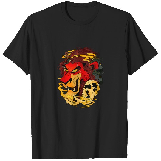 Disney The Lion King Scar Red Hue Head Shot T-Shirts