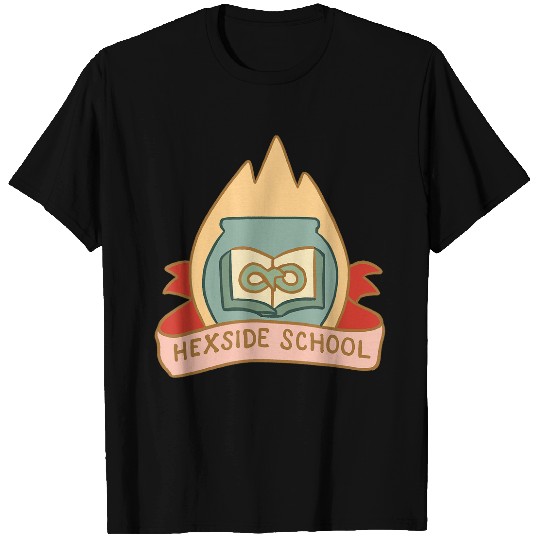 Disney The Owl House Hexside School Flame Big Chest Logo T-Shirts
