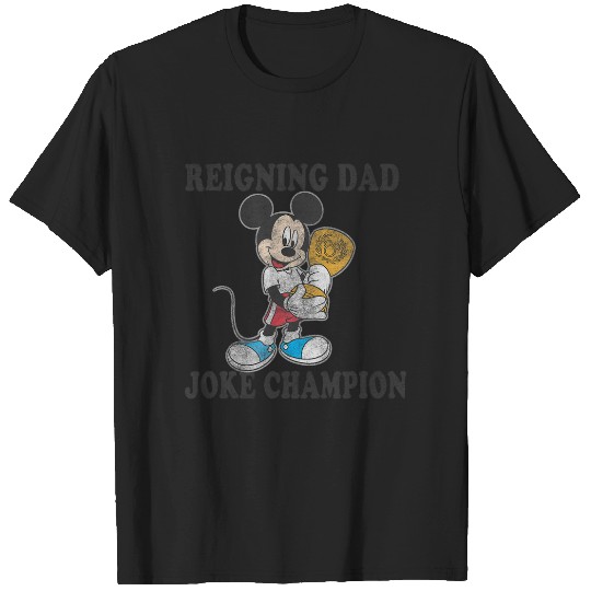 Disney Mickey Classic Mickey Father's Day Dad Joke Champion T-Shirts