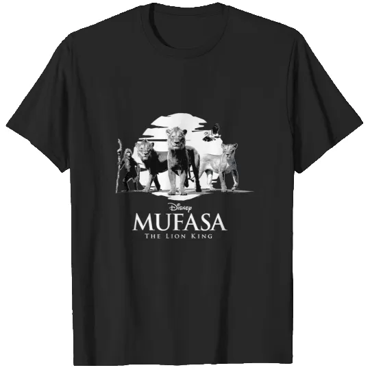 Disney Mufasa The Lion King Movie Black amp; White Characters T-Shirts