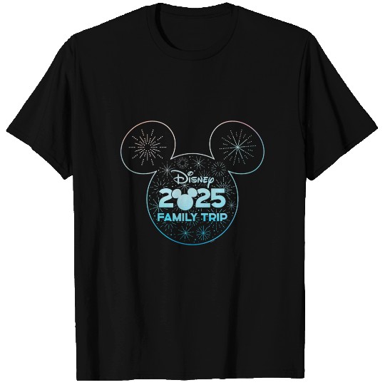 Disney Mickey Mouse Icon Fireworks Vacation Family Trip 2025 T-Shirts
