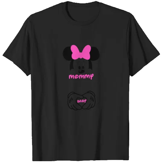 Minnie Mouse Mommy and Baby Maternity  -Disney Pregnancy - Pregnancy  - Bump  - - Disney  - Disneyland - Disney World 1 T-Shirts