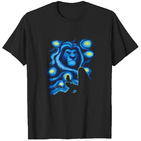 Disney Lion King Mufasa Starry Night Pride Rock Hoodie T-Shirts