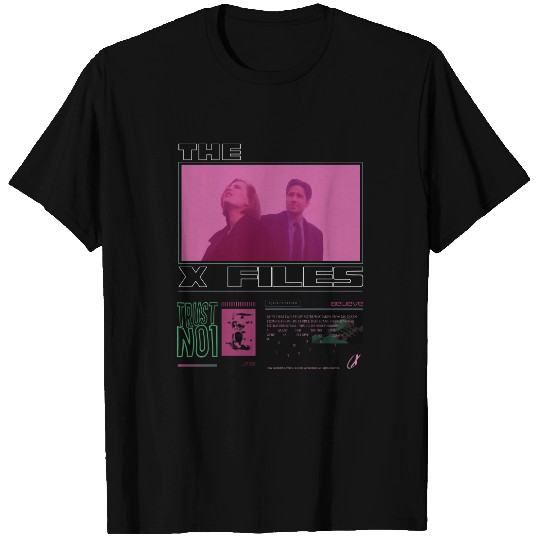 The X-Files Scully And Mulder Case File Retro Inspired T Shirts, X-Files Scully And Mulder  Vintage T Shirts