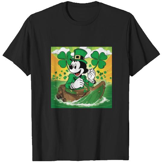 St Patricks Day Steamboat Willie  SALE!! Mickey Retro Disney Shirt, Mickey Checkered Shirt, Vintage Disney, Retro Mickey, Mickey Gift S-5XL T-Shirts