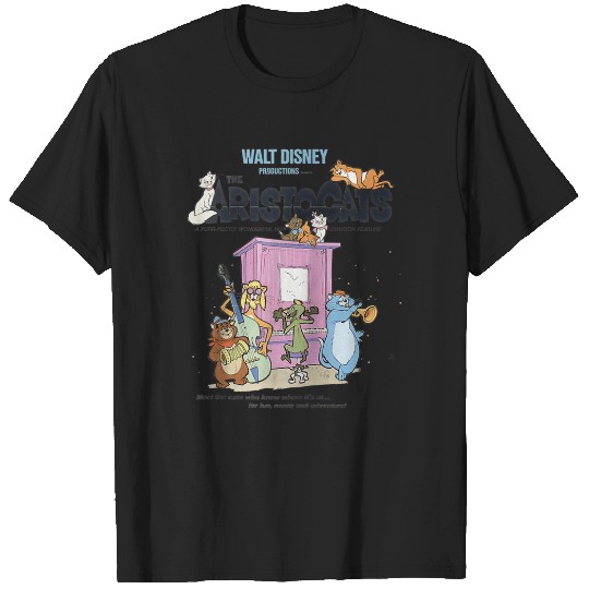 Disney The Aristocats Cats Playing Piano Raglan  Tee T-Shirts
