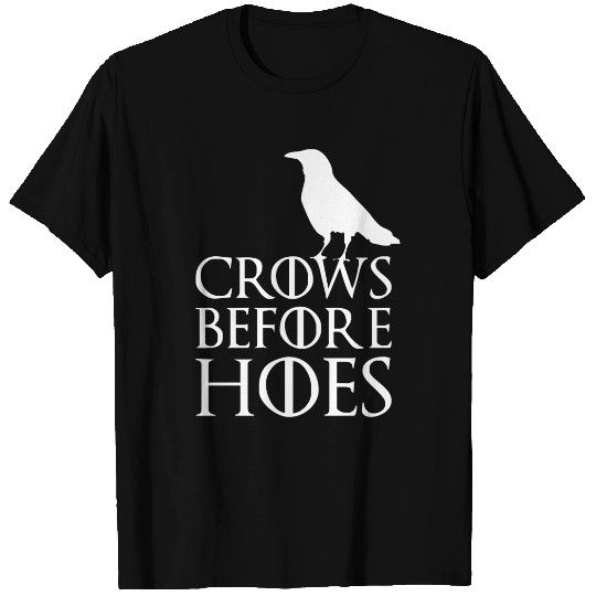 Crows before Hoes Game of Thrones Jon Snow Nights Stark 2015 T-Shirts