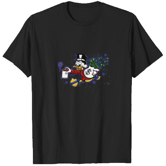 Dark blue paint Scrooge Mcduck and money  SALE!! Mickey Retro Disney Shirt, Mickey Checkered Shirt, Vintage Disney, Retro Mickey, Mickey Gift S-5XL T-Shirts