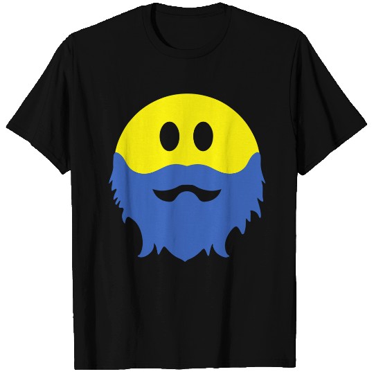 Bearded Smiley Face T-Shirts