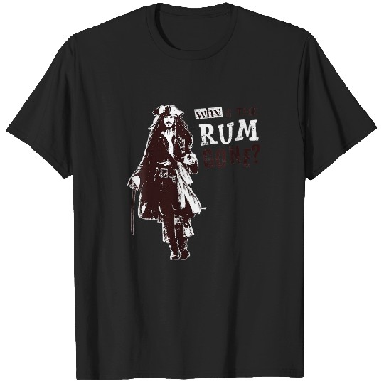 Womens Disneys Pirates of the Caribbean Jack Why Is The Rum Gone VNeck T-Shirts