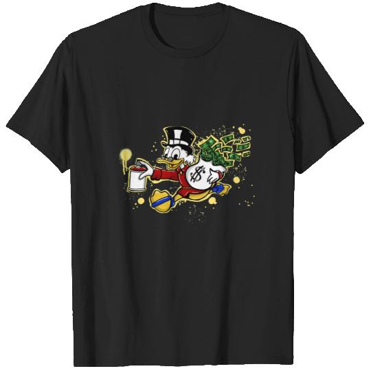 Yellow paint Scrooge Mcduck and money  1SALE!! Mickey Retro Disney Shirt, Mickey Checkered Shirt, Vintage Disney, Retro Mickey, Mickey Gift S-5XL T-Shirts