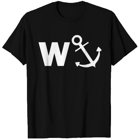 W Anchor Funny Pub joke T-Shirts