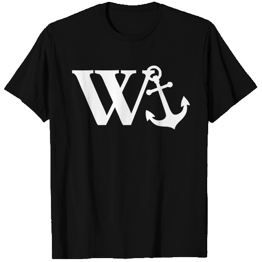 W Anchor Mens Funny Offensive T-Shirts