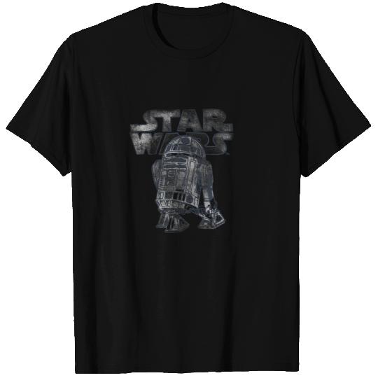 Star Wars R2D2 Vintage Distressed C2 Disney T-Shirts