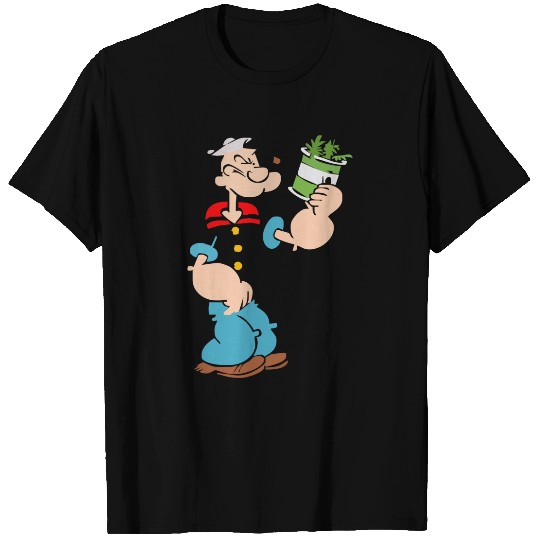Popeye Spinach Retro Mens Funny T-Shirts