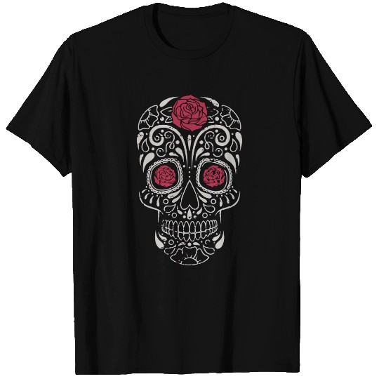Rose Sugar Skull T-Shirts