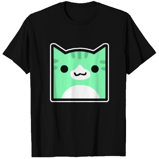 Juniper Geometry Dash icon cat cube T-Shirts