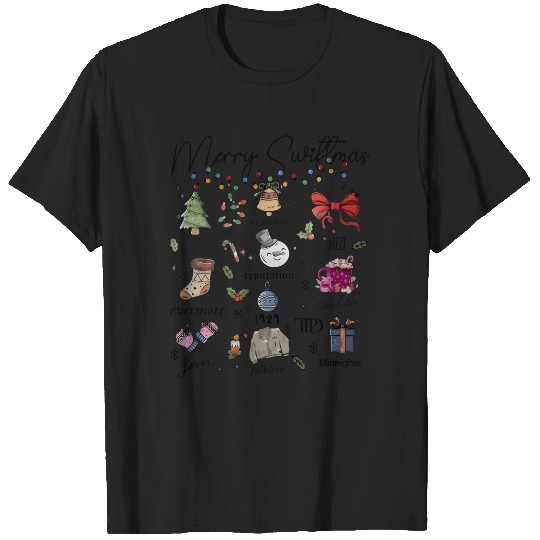 Discover Taylor Merry Swiftmas taylor version Albums T-Shirts