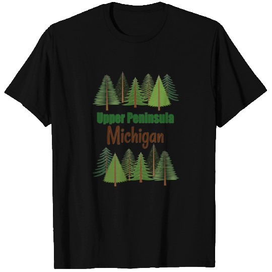 Upper Peninsula Michigan Logo Design T-shirt