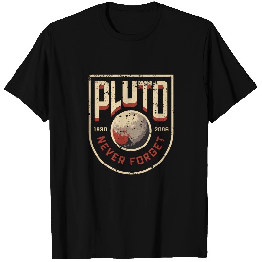 Pluto Never Forget Retro Science T-Shirt