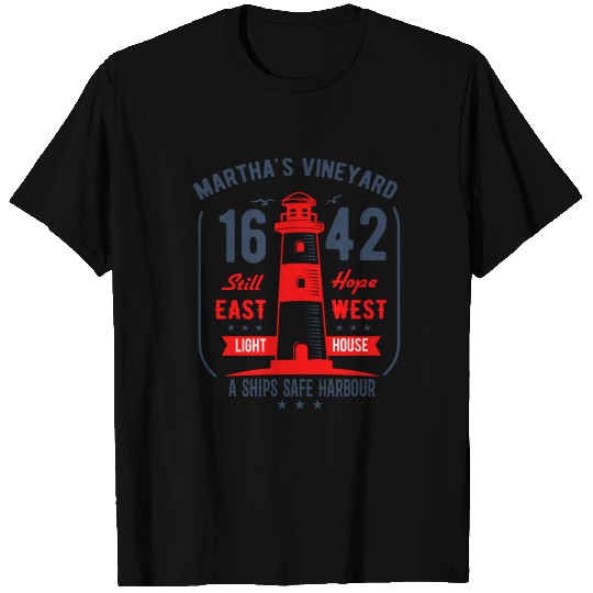 Martha'S Vineyard Lighthouse Shirt Est 1642 T-shirt