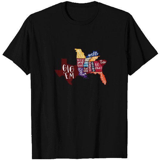 Southeastern Conference Team States Shirt, SEC Sports