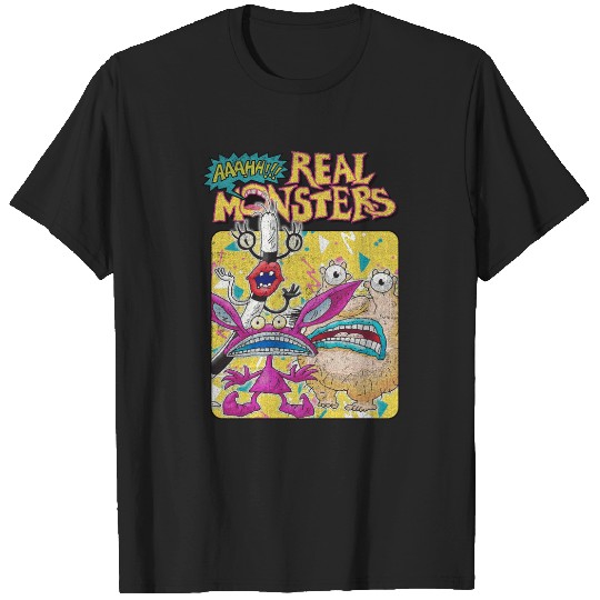 Aaahh!!! Real Monsters Distressed  Logo  : Bobs Burgers Family Shirt, Bobs Burgers Vintage T-Shirts