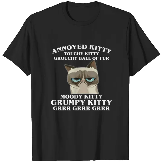 Annoyed Kitty Touchy Kitty Grouchy Ball  Fur Moody Kitty Grrr Relaxed Fit : Bobs Burgers Family Shirt, Bobs Burgers Vintage T-Shirts