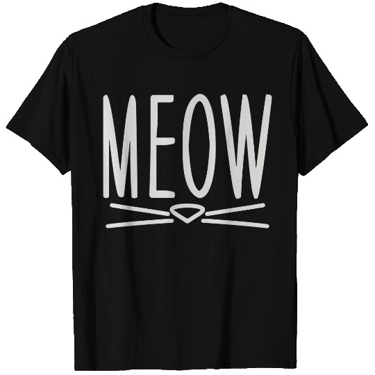 Meow Cute Cat Face T-Shirts