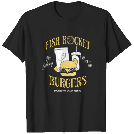 Bobs Burgers Fish Rocket Burgers _: Bobs Burgers Family Shirt, Bobs Burgers Vintage T-Shirts