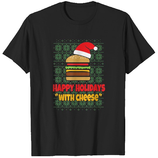 Happy Holidays With Cheese Christmas Cheeseburger  1: Bobs Burgers Family Shirt, Bobs Burgers Vintage T-Shirts