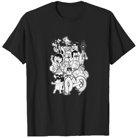 Cartoon Dads Art  Fathers Day Dad Daddy Funny Meme TV Film Tattoo Linework Lineart Black Happy Daughter Son First Fan  1: Bobs Burgers Family Shirt, Bobs Burgers Vintage T-Shirts