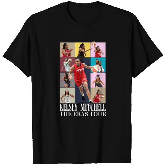 Discover Indiana Kelsey Mitchell 0 The Eras Tour Basketball Cartoon T Shirts