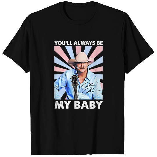 Alan Jackson Signature T-Shirt. Retro Shirt