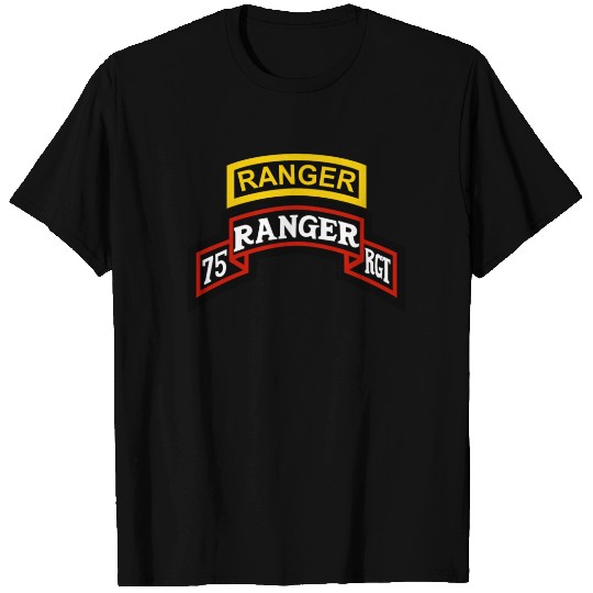 75th Ranger Regiment with Ranger tab T-shirt