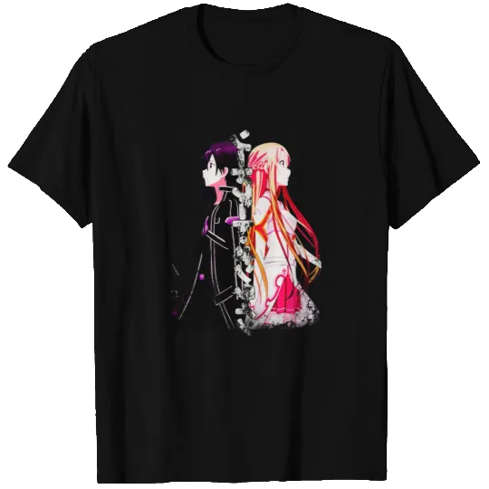 Sword Art Online Kirito and Asuna Anime Tshirt