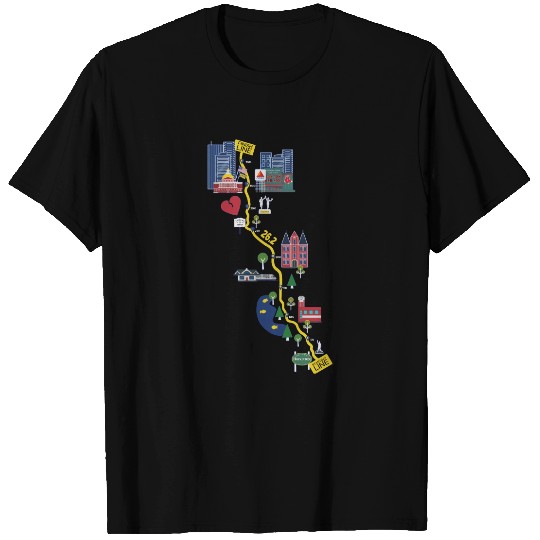 Boston Marathon 2023 Map Shirt