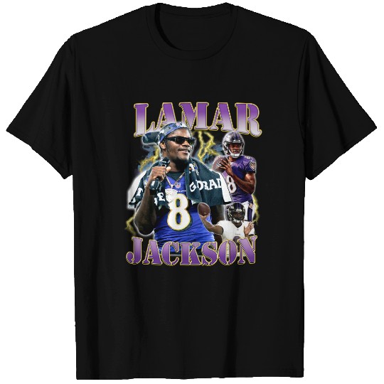 Lamar Jackson 90s Style Vintage Bootleg Tee Graphic T-Shirt