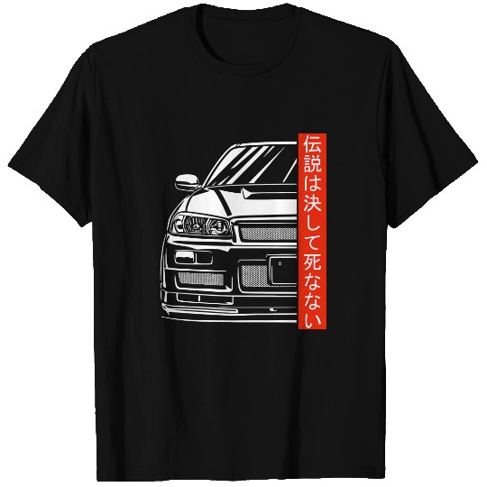 Skyline 34 JDM Tuning Auto 90s Underground Gaming T-shirt