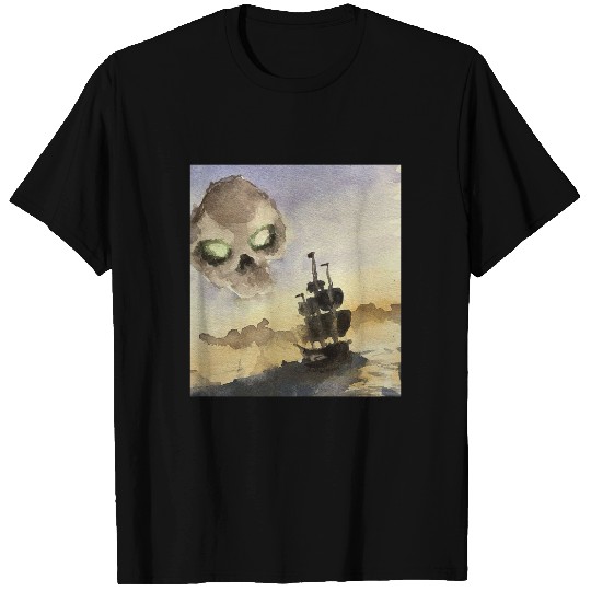 Sea Of Thieves Skull Painting T-Shirts