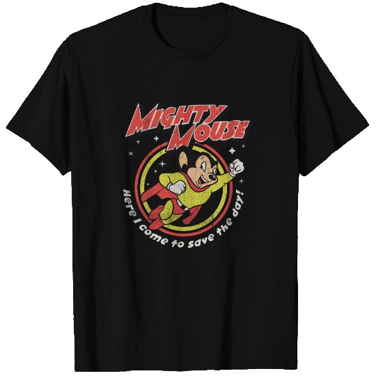 Mighty Mouse Worn - Mighty Mouse - T-Shirt