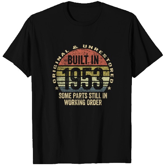 Built In 1953 Retro Shirt, 70th Birthday T-shirt