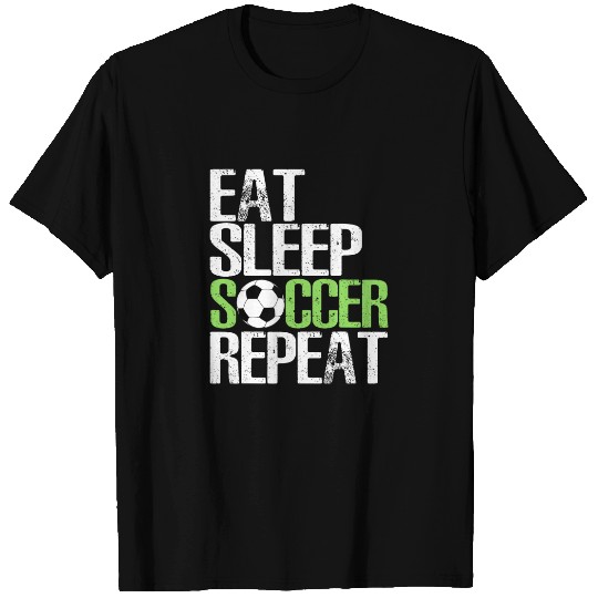 Eat Sleep Soccer Repeat Shirt Cool Sport Player T Shirt