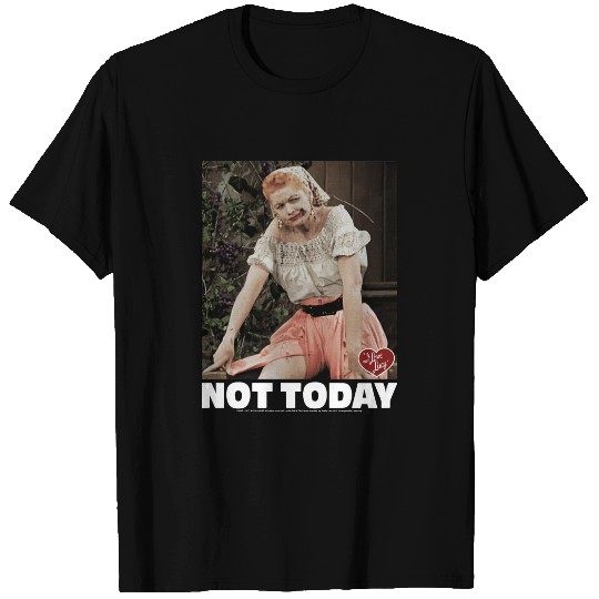 I Love Lucy Not Today Kid's Black T-Shirts