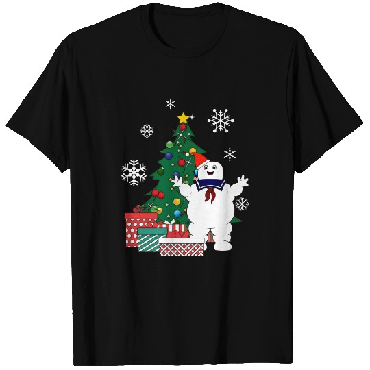 Stay Puft Ghostbusters Around The Christmas Tree - Stay Puft - T-Shirt