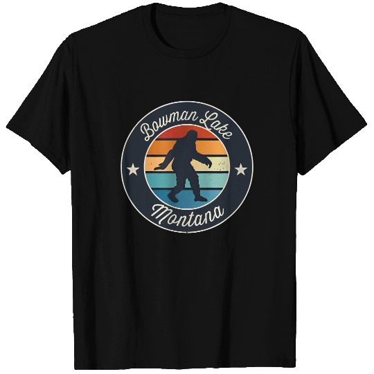 Bowman Lake Montana Sasquatch Souvenir T Shirts