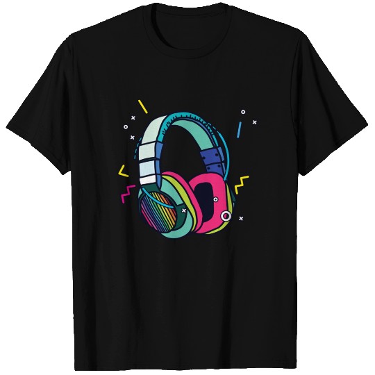 Music Sound Headphones DJ Disk Jockey T-Shirt